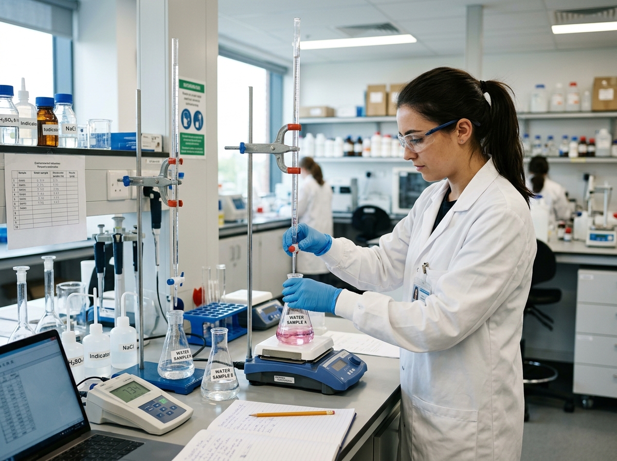 Water Chemistry Analysis Bench inside NextGen Facility